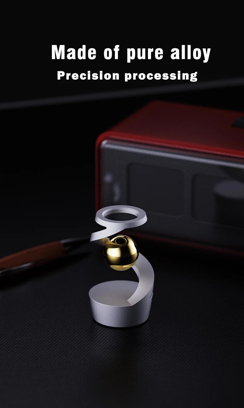 Metal Tabletop Floating Gyro Gravity Defying Kinetic Desk Toy Suspended Gyroscope Fidget Spinners for Adults Kids