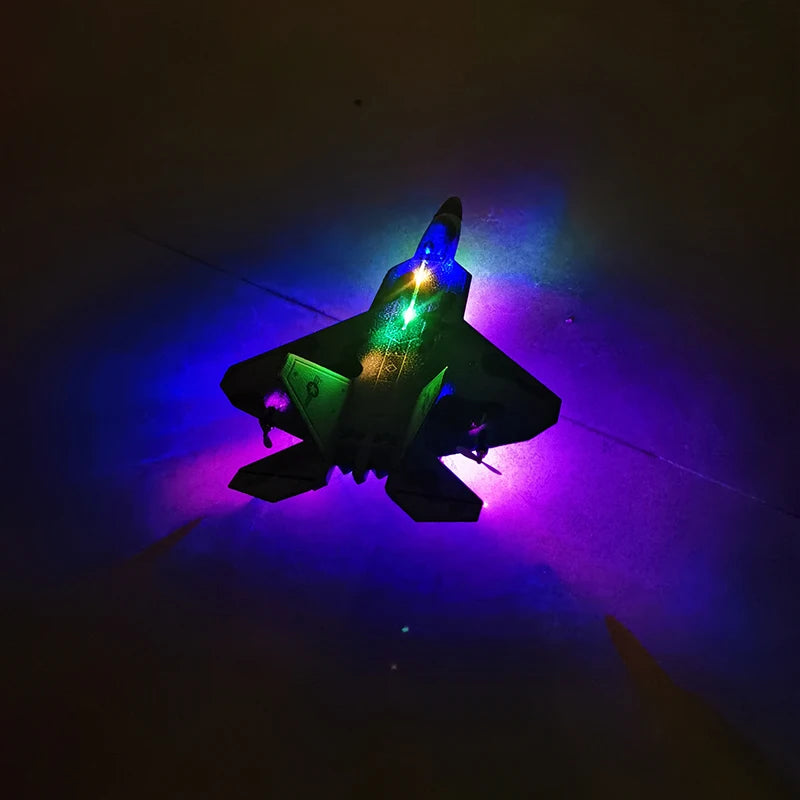 2024 Top P530 2.4G 2CH RC Airplane Raptor F22 Warplane Version LED Light With Gyroscope Toys A Gift For Boys with Easy Flying