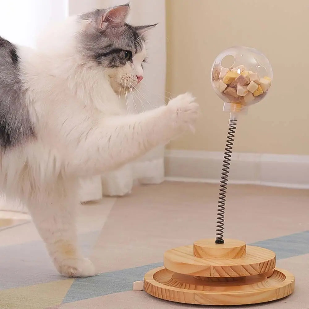 Scratching Ball Pet Supplies Chasing Boring Tease Indoor Play Pet Snack Feeder Tumbler Swing Toy Pet Puzzle Toys Cat Toy