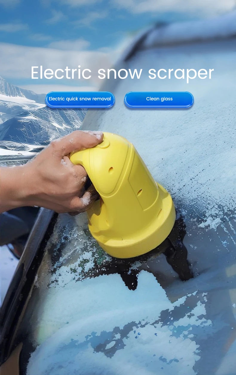 Portable Car Electric Ice Snow Scraper Heated Removal USB Rechargeable Ice Scraper for Auto Winter Windshield Glass Defrost Tool