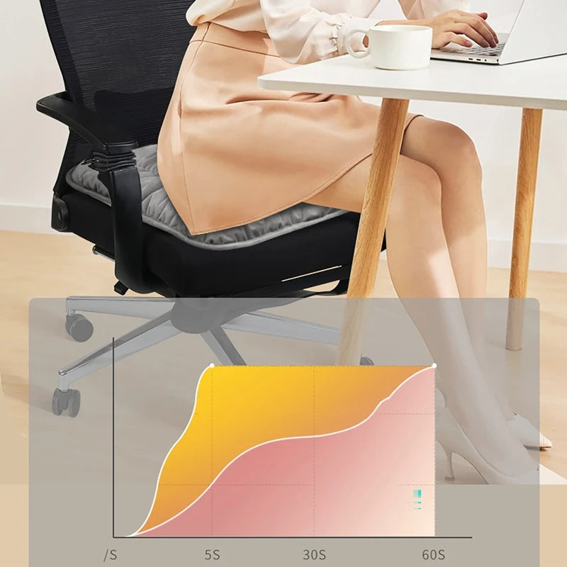Winter Electric Heating Cushion USB Chair Keep Warm Car Home Office Universal Quick Heated Seat Pad for Women Men 3 Speed
