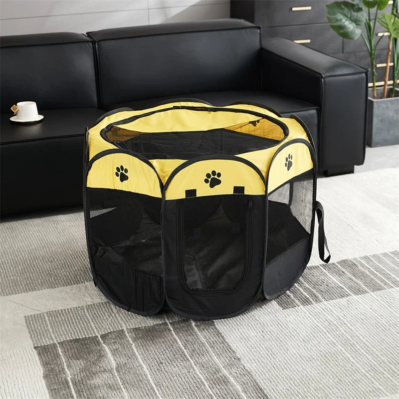 Pet Tent Portable Foldable Kennel Octagonal Fence Puppy Shelter Easy To Use Outdoor Easy Operation Large Dog Cages Cat Fences