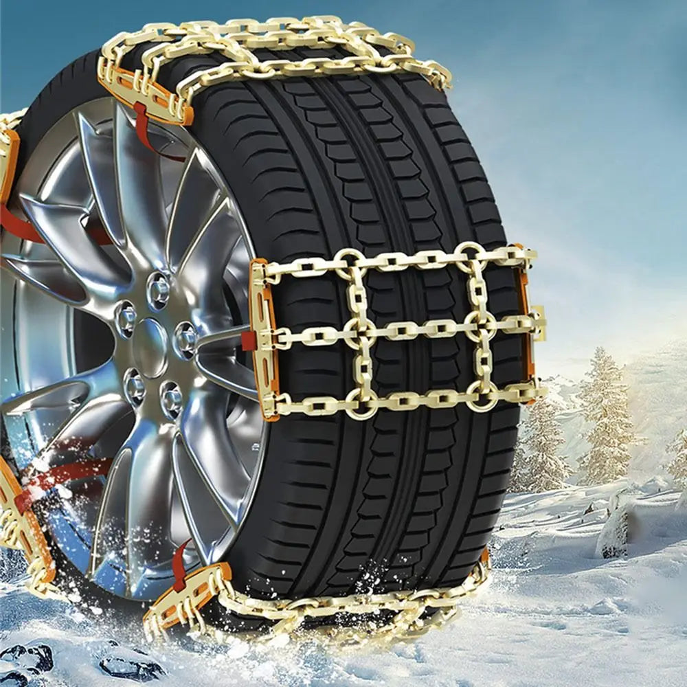Driving Safety Car Tire Snow Chain Thickened Car Snow Tires Stainless Steel Snow Chain Anti-skid Metal Auto Anti-Skid Chain