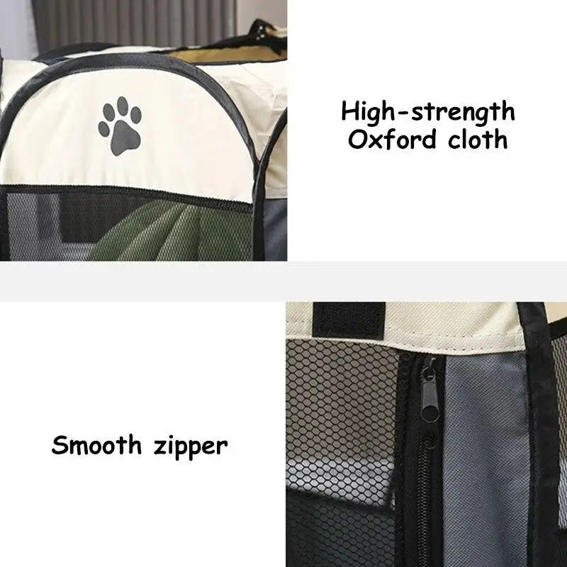 Pet Tent Portable Foldable Kennel Octagonal Fence Puppy Shelter Easy To Use Outdoor Easy Operation Large Dog Cages Cat Fences