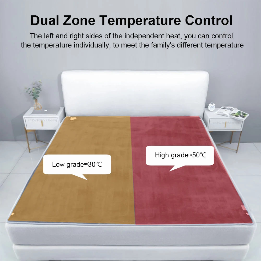 Heated Blanket Electric Heating Bankets For Home 220V Thicker Automatic Thermostat Body Warmer Thermal Blanket For Room Bed
