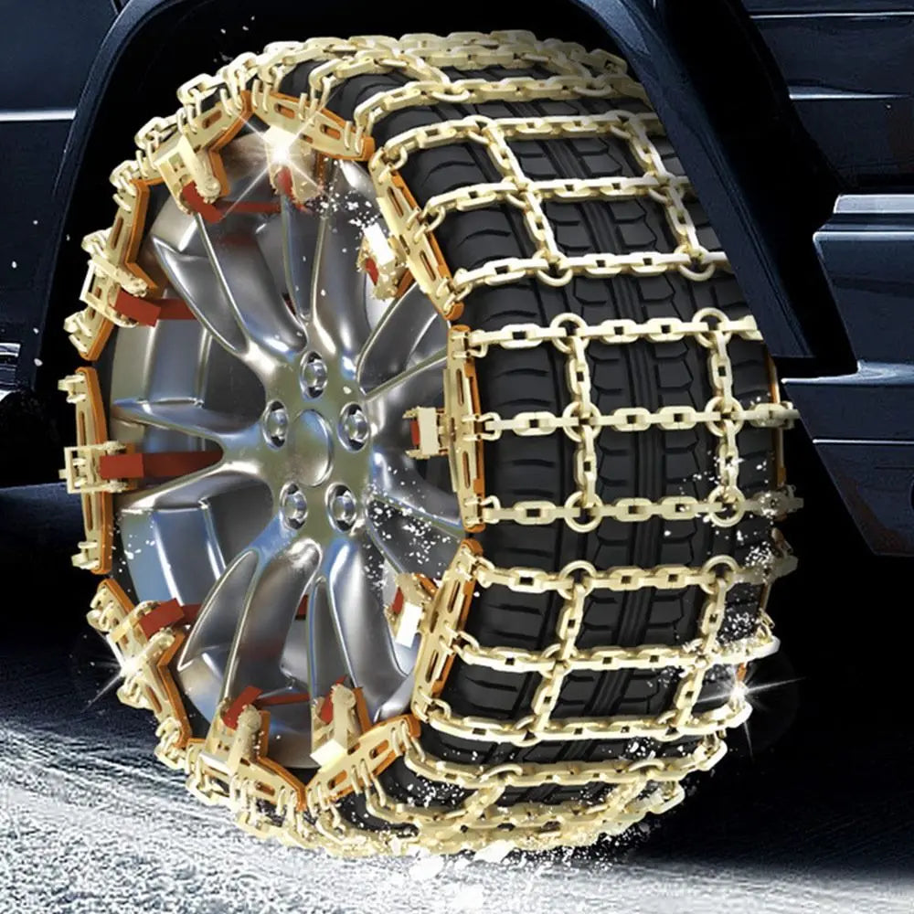 Driving Safety Car Tire Snow Chain Thickened Car Snow Tires Stainless Steel Snow Chain Anti-skid Metal Auto Anti-Skid Chain