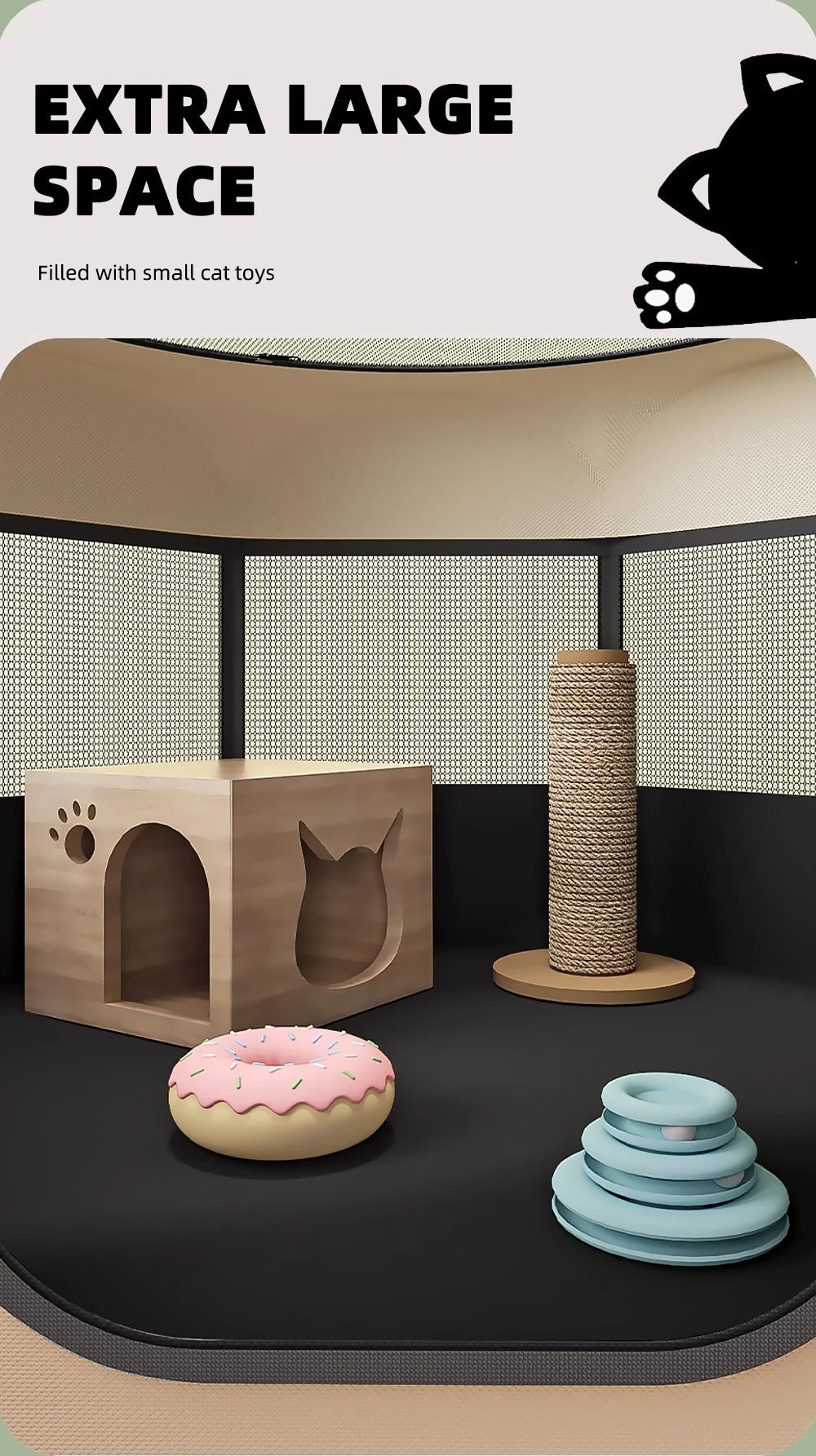 Pet Tent Portable Foldable Kennel Octagonal Fence Puppy Shelter Easy To Use Outdoor Easy Operation Large Dog Cages Cat Fences