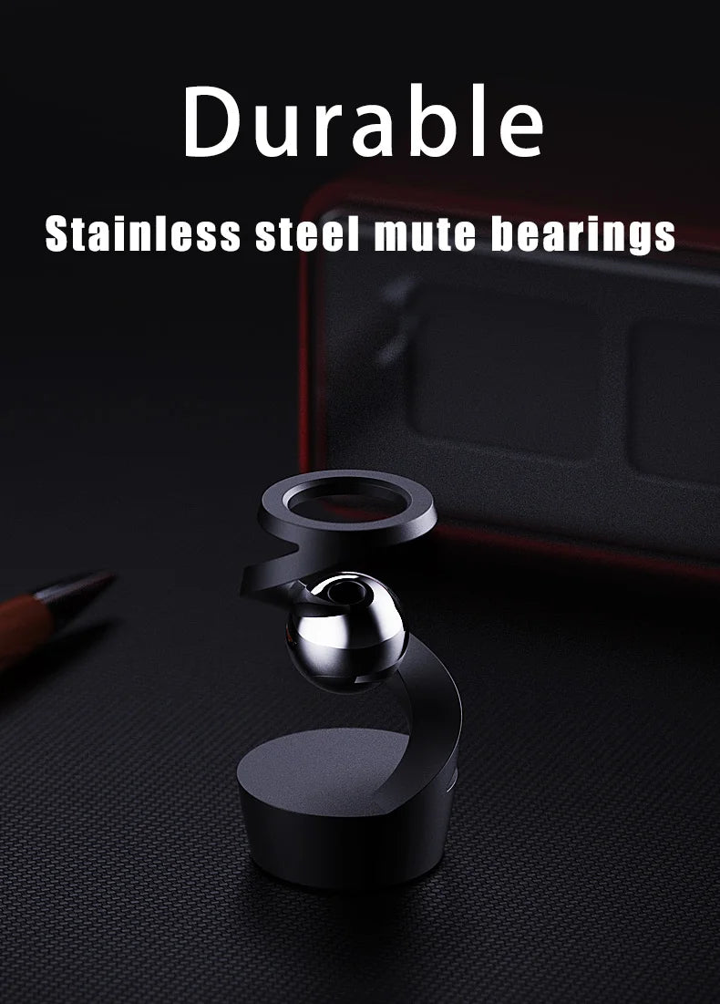 Metal Tabletop Floating Gyro Gravity Defying Kinetic Desk Toy Suspended Gyroscope Fidget Spinners for Adults Kids