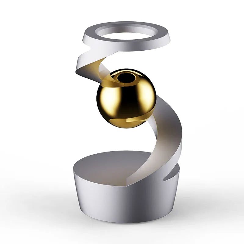 Metal Tabletop Floating Gyro Gravity Defying Kinetic Desk Toy Suspended Gyroscope Fidget Spinners for Adults Kids