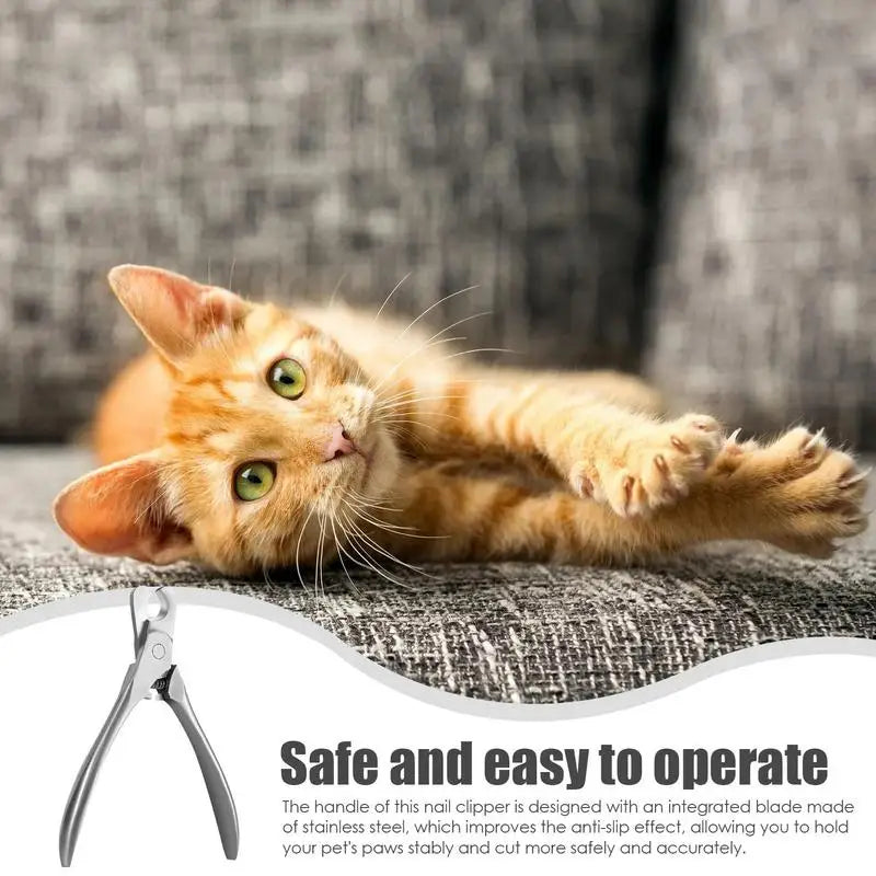Professional Pet Nail Clipper Stainless Steel Scissors Cat Dog For Claw Care Grooming Supplies Size Fits