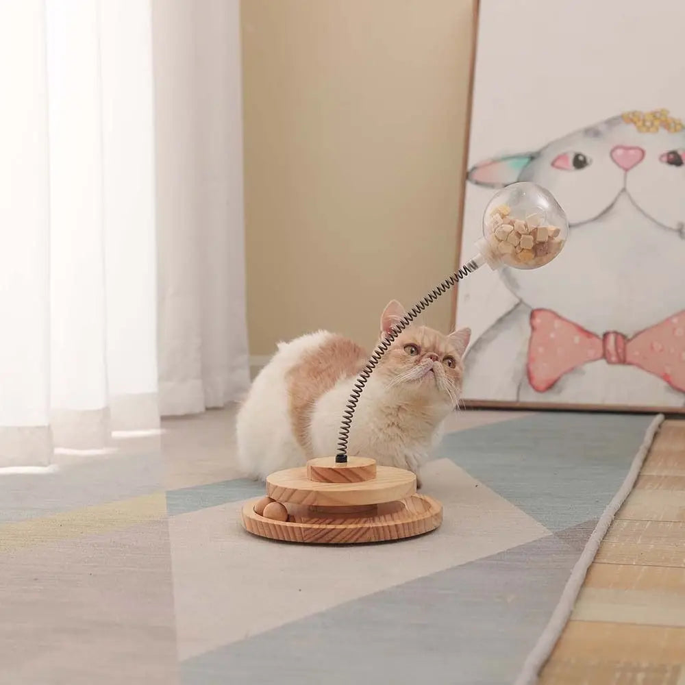 Scratching Ball Pet Supplies Chasing Boring Tease Indoor Play Pet Snack Feeder Tumbler Swing Toy Pet Puzzle Toys Cat Toy