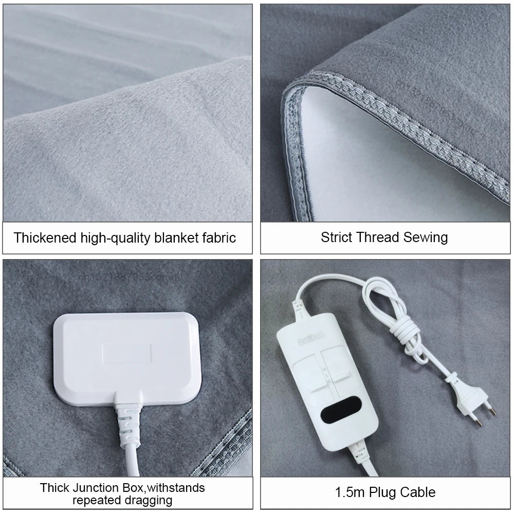 Heated Blanket Electric Heating Bankets For Home 220V Thicker Automatic Thermostat Body Warmer Thermal Blanket For Room Bed