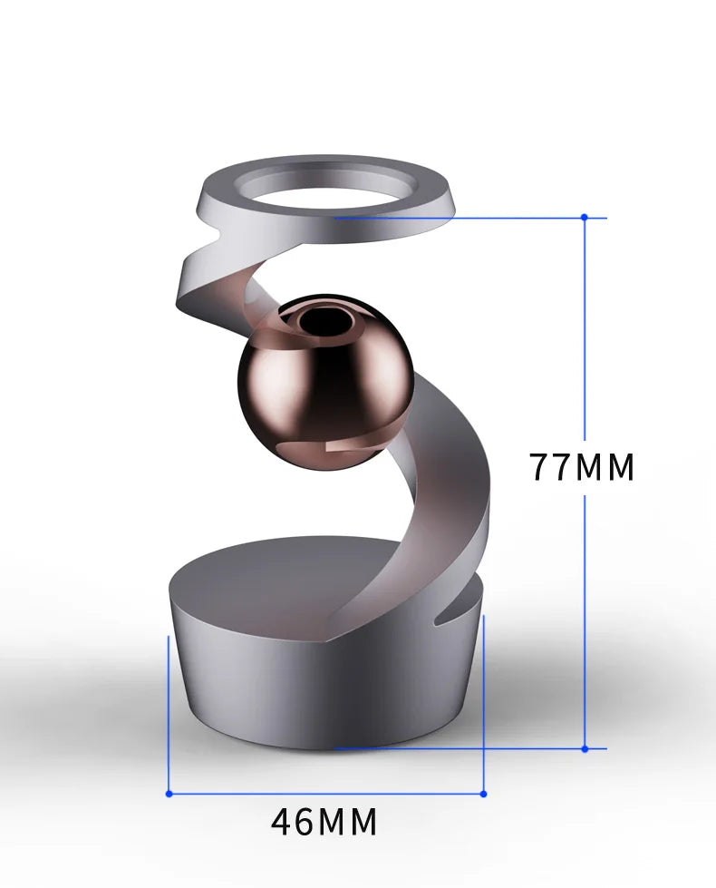 Metal Tabletop Floating Gyro Gravity Defying Kinetic Desk Toy Suspended Gyroscope Fidget Spinners for Adults Kids