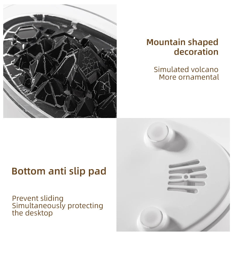 Multicolor Humidifier Aromatherapy Flame Volcano Light TimerFlame Ultrasonic Essential Oil Diffuse For Bedroom Home Yoga Office